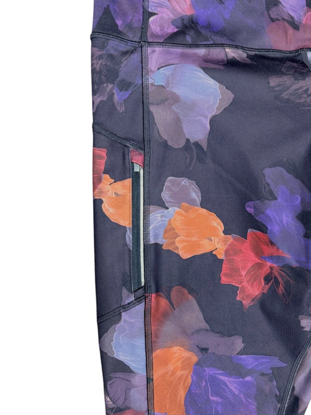 ATHLETA Women's EUC Rainier Printed Tight‎ "Night Bloom Black" | Size 2X - Picture 6 of 13